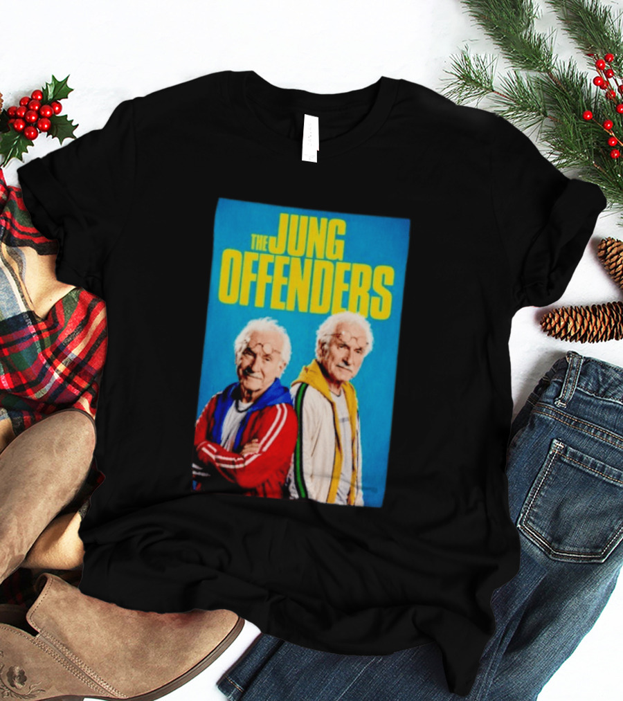 The Jung Offenders Comedy Duo Vintage Look T-Shirt