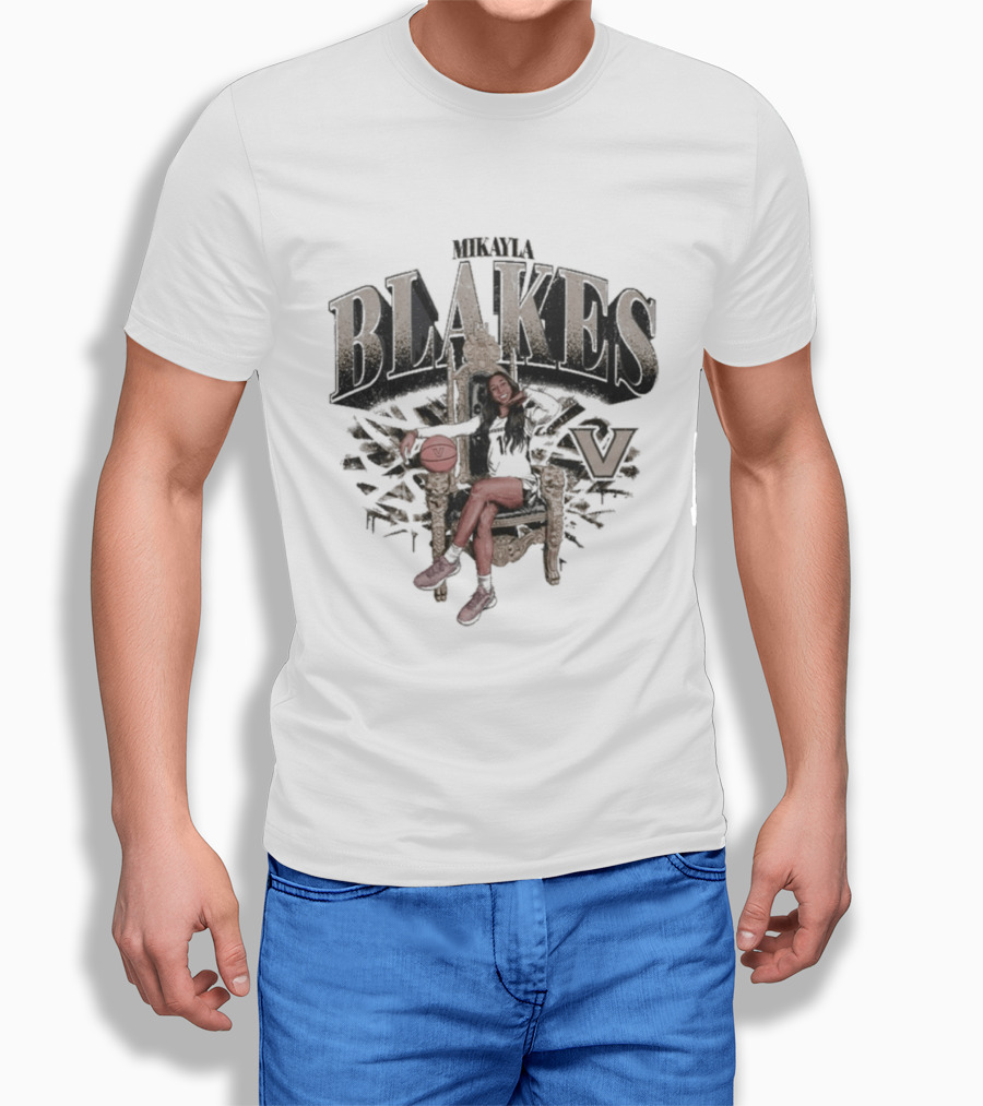 Mikayla Blakes Vanderbilt Commodores Basketball Vintage 90s T-Shirt