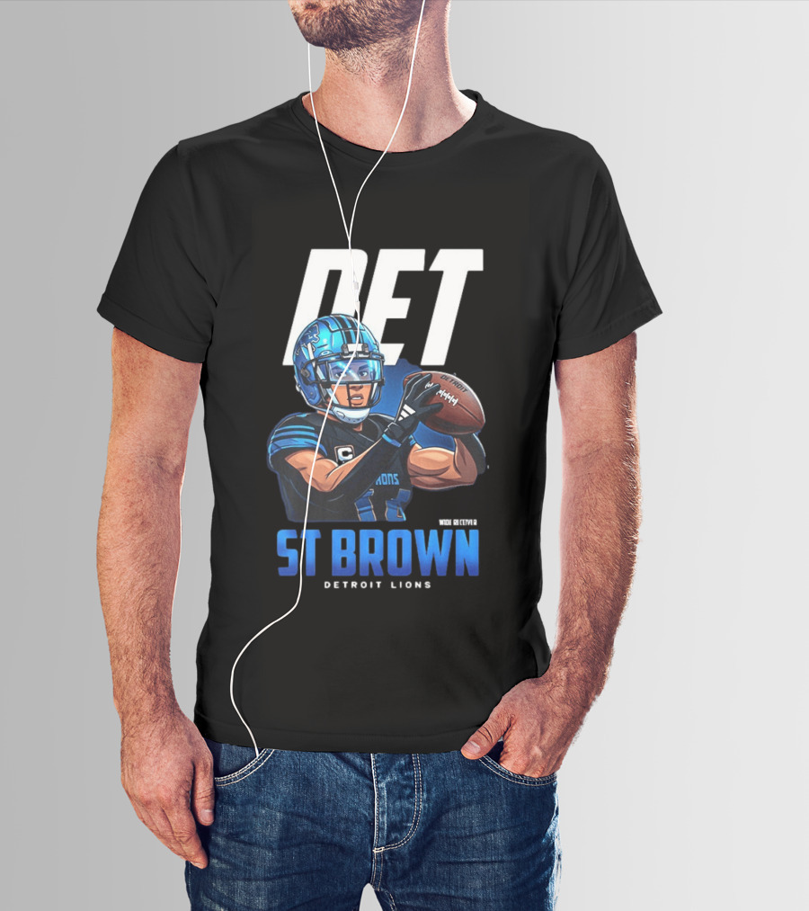 DET St Brown Detroit Lions Football T-Shirt