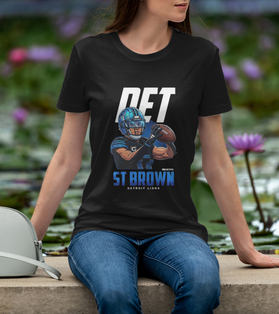 DET St Brown Detroit Lions Football T-Shirt