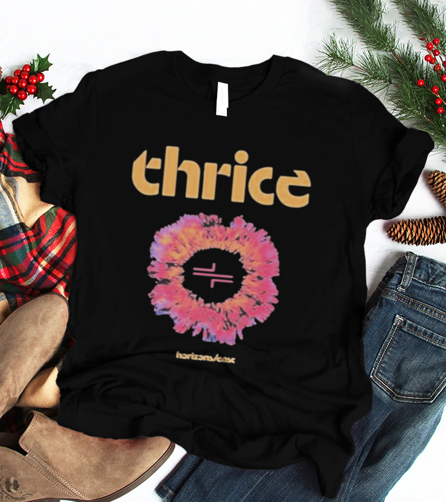 Thrice Horizons East Album Colorful T-Shirt