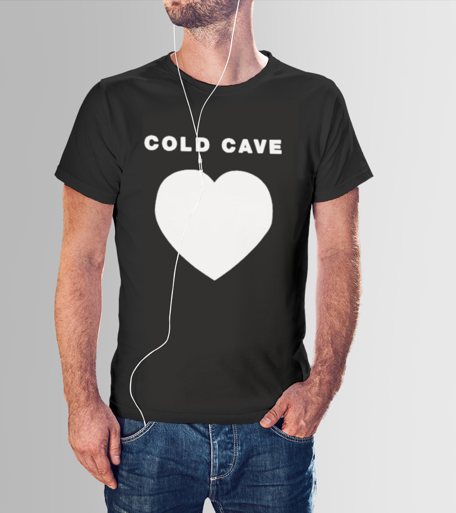 Heartworm Press Cold Cave White Heart T-Shirt