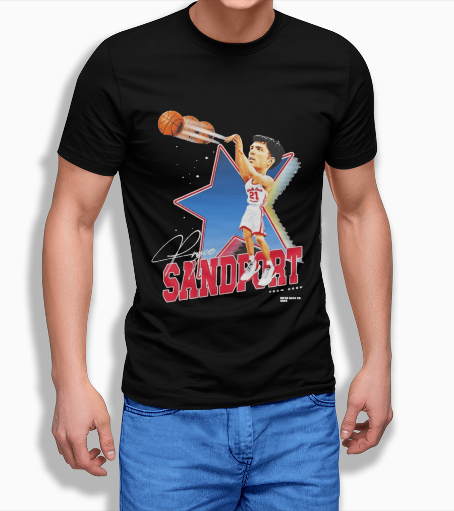 Pryce Sandfort From Deep Were Back Basketball Star T-Shirt