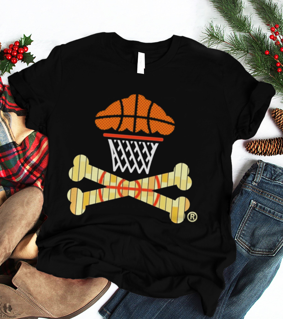 Johnny Cupcakes Women's Boxy Basketball Cupcake Crossbones T-Shirt