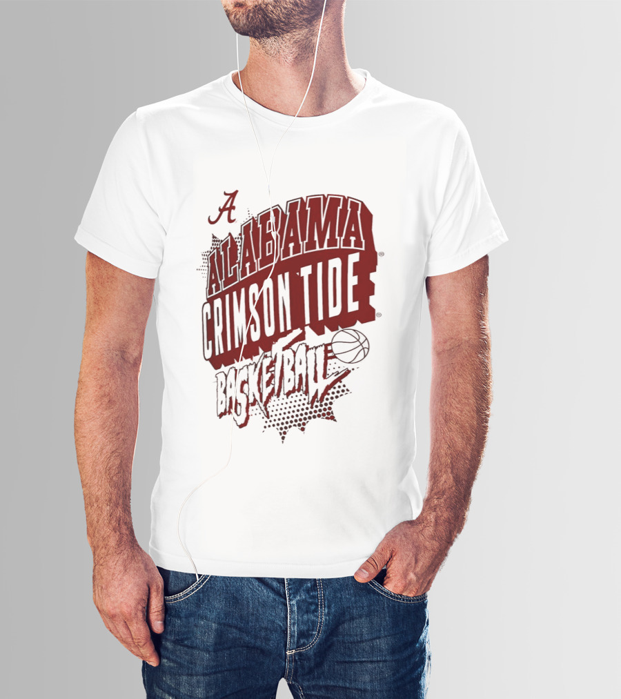 Alabama Crimson Tide Basketball NCAA Team Sports Fan T-Shirt