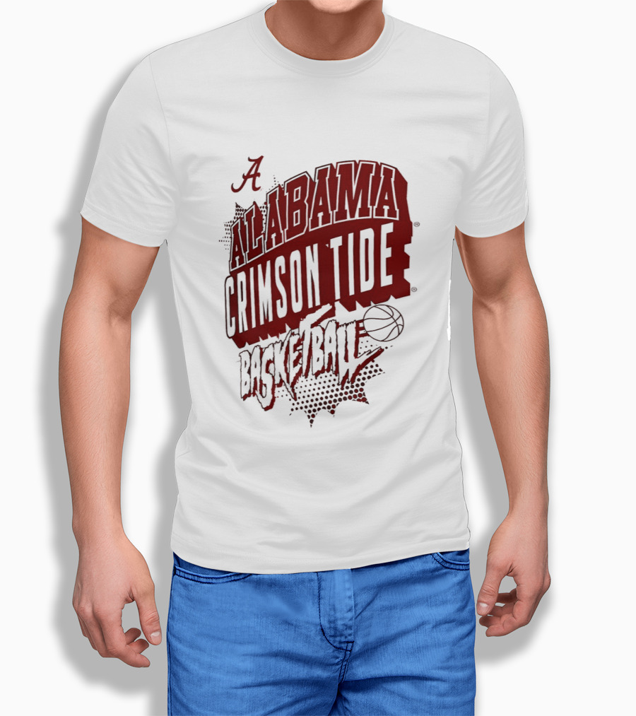 Alabama Crimson Tide Basketball NCAA Team Sports Fan T-Shirt