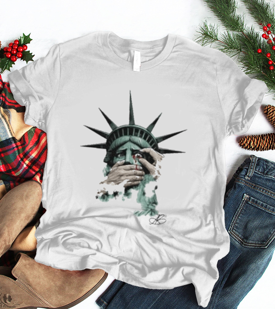 Armada Bryan Andrews Liberty Silenced Statue Are We Great Yet T-Shirt