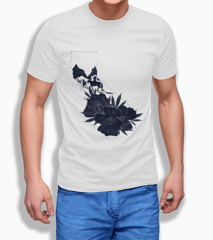 Crooks & Castles Califas California Script Floral T-Shirt