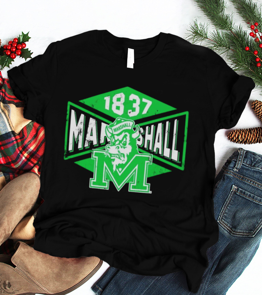 Marshall Thundering Herd 1837 Vintage Retro Team Spirit T-Shirt