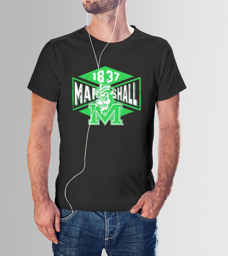 Marshall Thundering Herd 1837 Vintage Retro Team Spirit T-Shirt