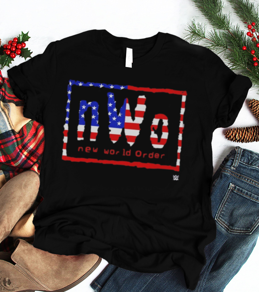 NWo New World Order WWE American Flag Stars And Stripes T-Shirt