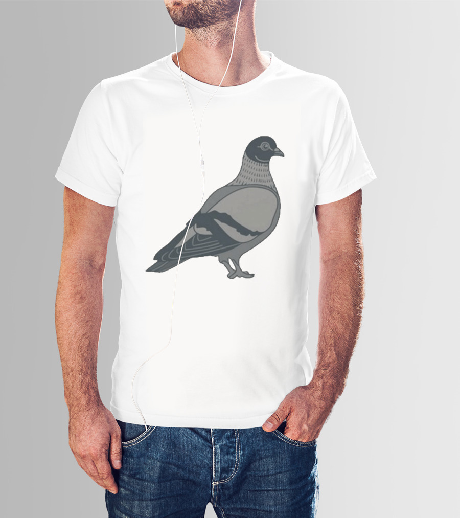 Pigeon Heavyweight Streetwear Symbolic T-Shirt