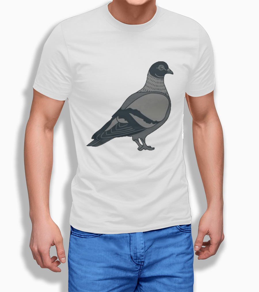 Pigeon Heavyweight Streetwear Symbolic T-Shirt