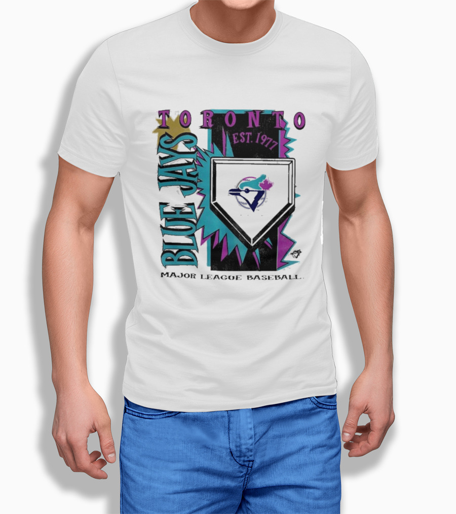 Toronto Blue Jays Major League Baseball Cooperstown Neon Field Est 1977 T-Shirt