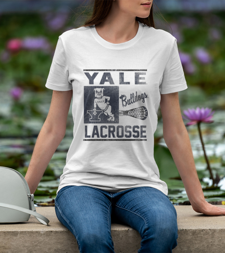 Yale Bulldogs Lacrosse Team Spirit Y T-Shirt