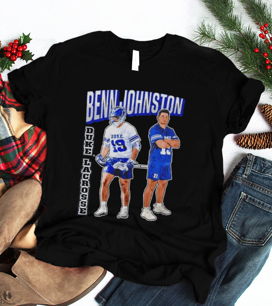 Benn Johnston Duke Lacrosse Player 19 Blue Devils T-Shirt