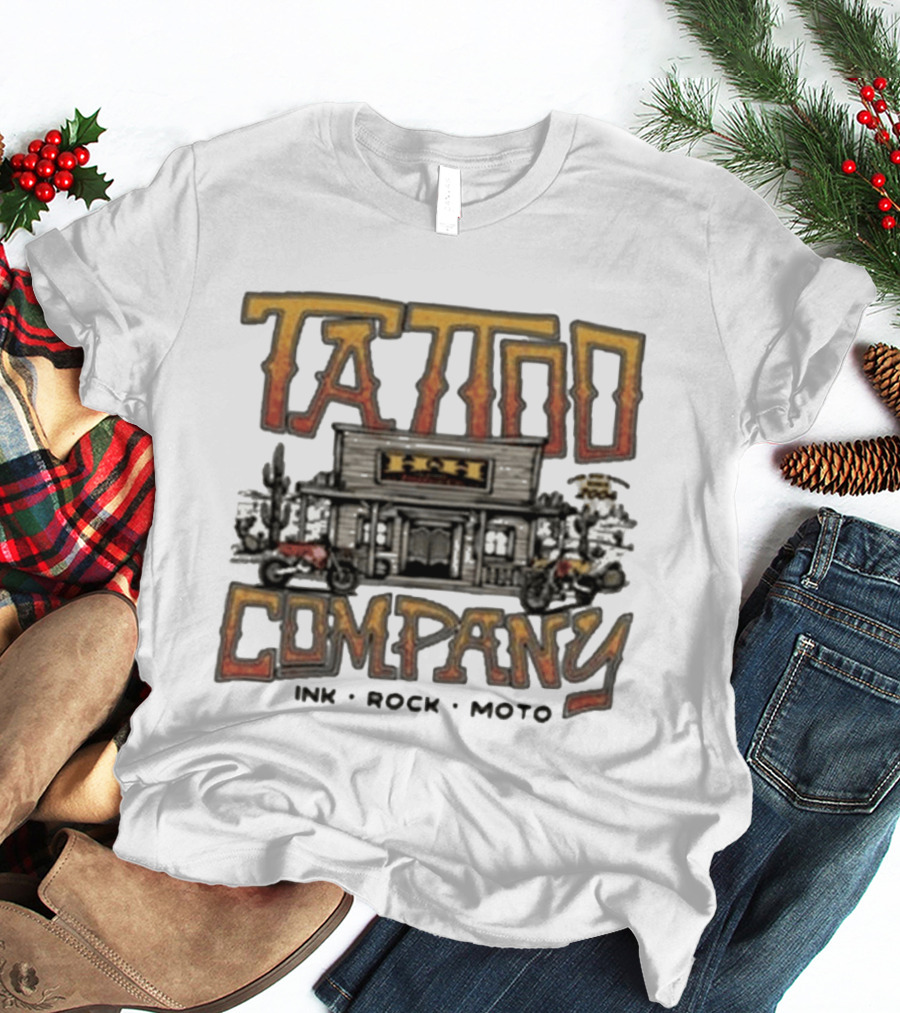 Hart & Huntington Tattoo Company Ink Rock Moto Saloon T-Shirt