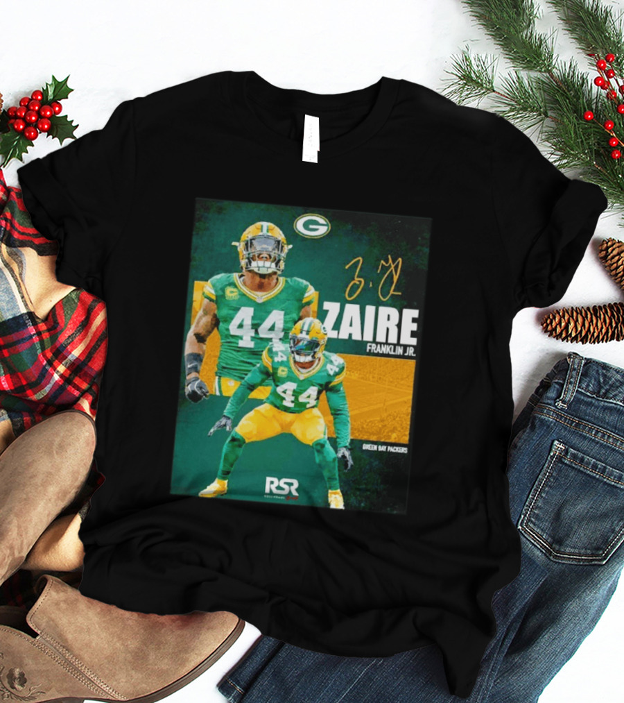 Zaire Franklin Jr Green Bay Packers 44 Signature Edition T-Shirt