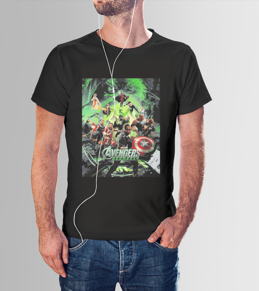Marvel Avengers Doomsday Teaser Captain America Iron Man Hulk Thor Black Widow Guardians Of The Galaxy T-Shirt
