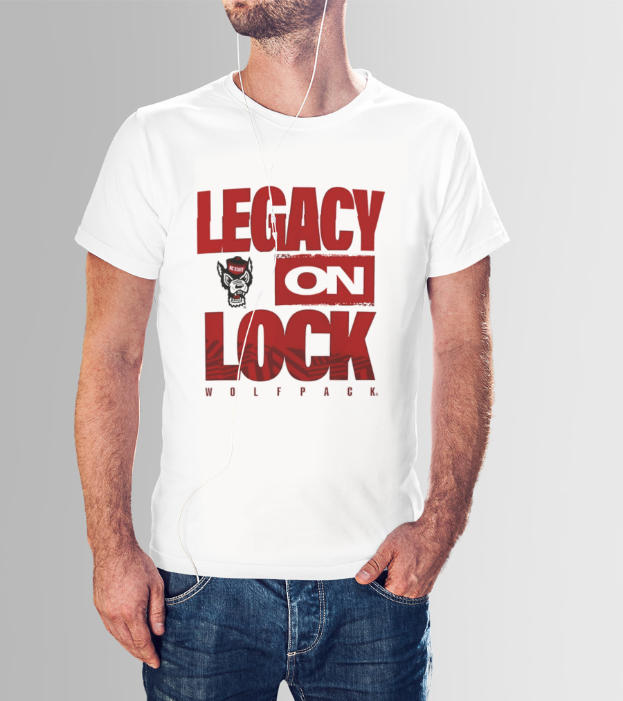 NC State Wolfpack Legacy On Lock 2026 March Madness T-Shirt