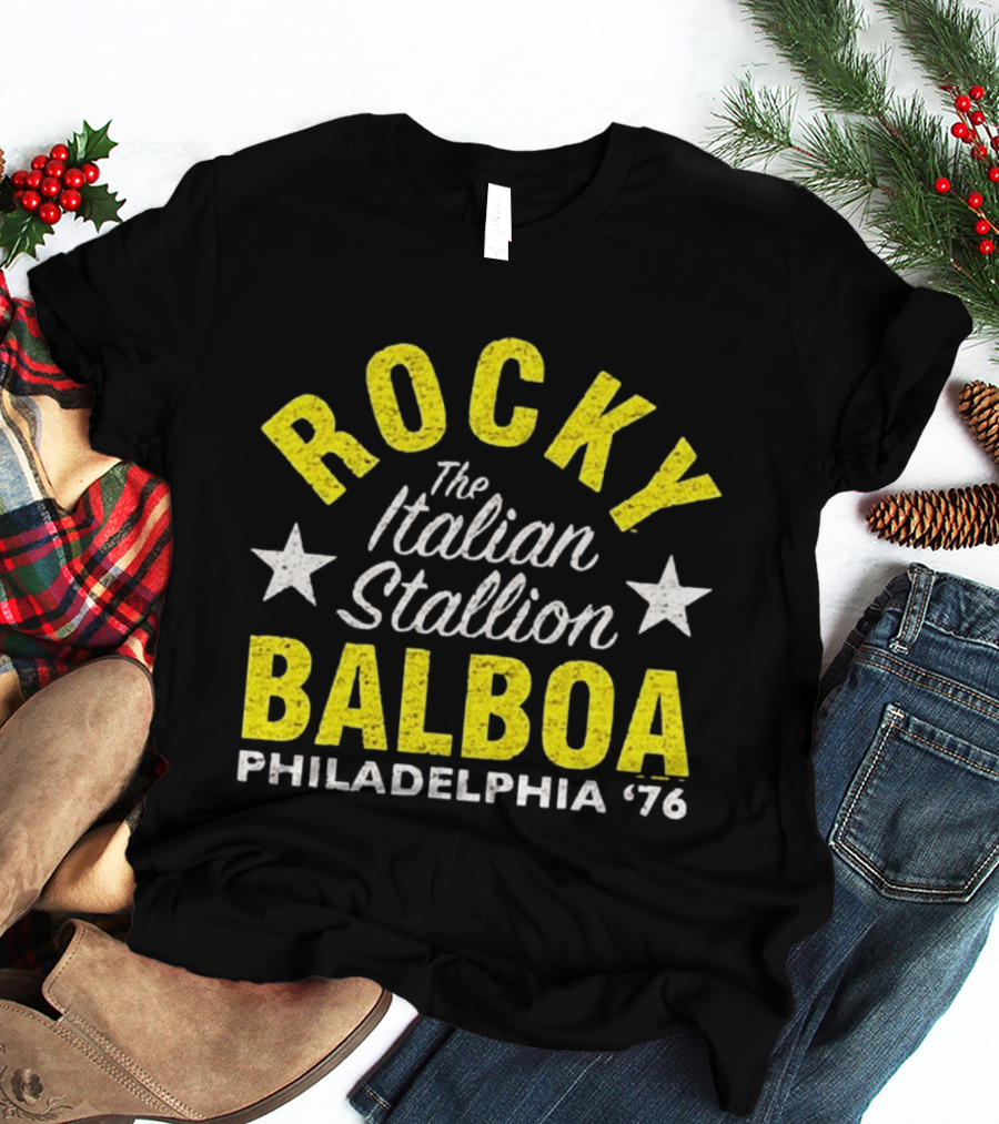 Rocky Balboa The Italian Stallion Philadelphia 76 Stars T-Shirt