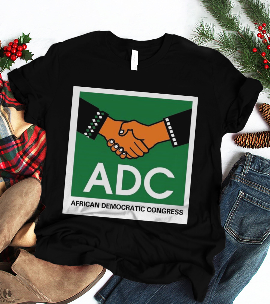 ADC African Democratic Congress Handshake Icon Green T-Shirt
