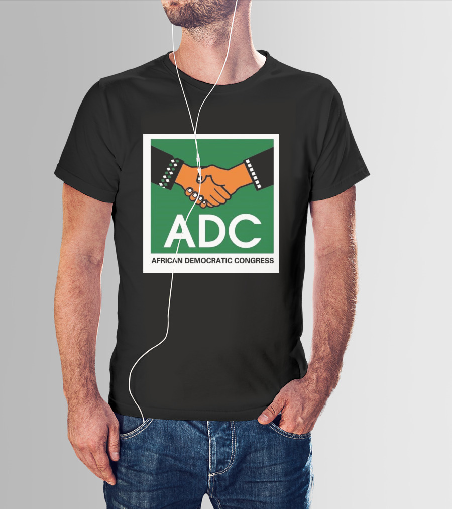 ADC African Democratic Congress Handshake Icon Green T-Shirt
