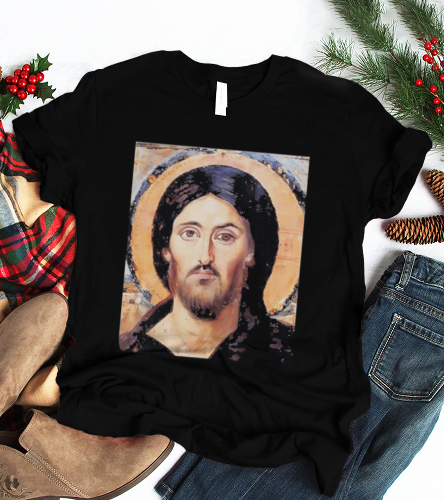 Jesus Christ Pantocrator Icon St. Catherine's Monastery Sinai T-Shirt