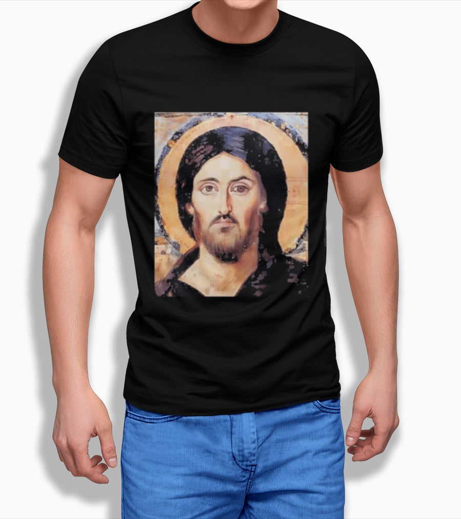 Jesus Christ Pantocrator Icon St. Catherine's Monastery Sinai T-Shirt