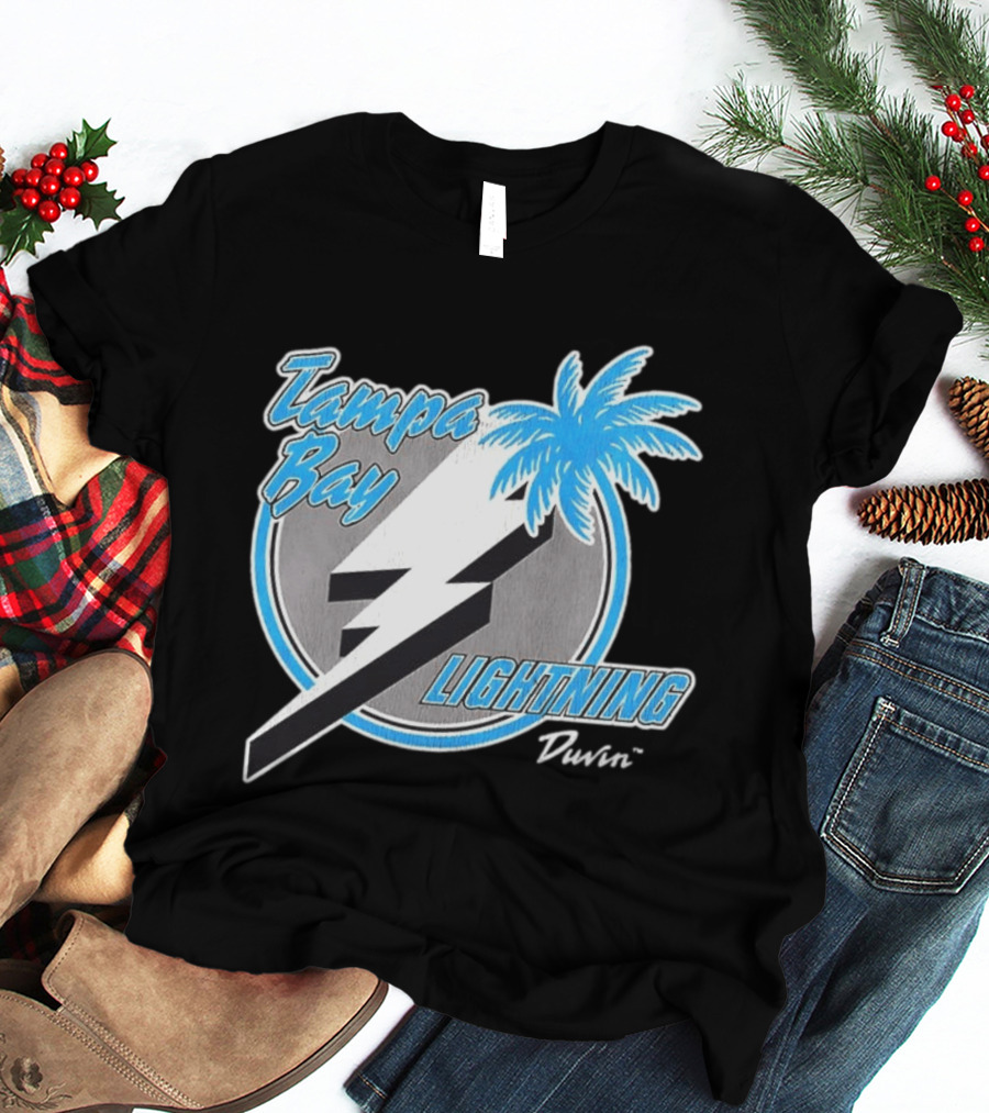 Tampa Bay Lightning NHL Tropics Palm Tree And Bolt T-Shirt