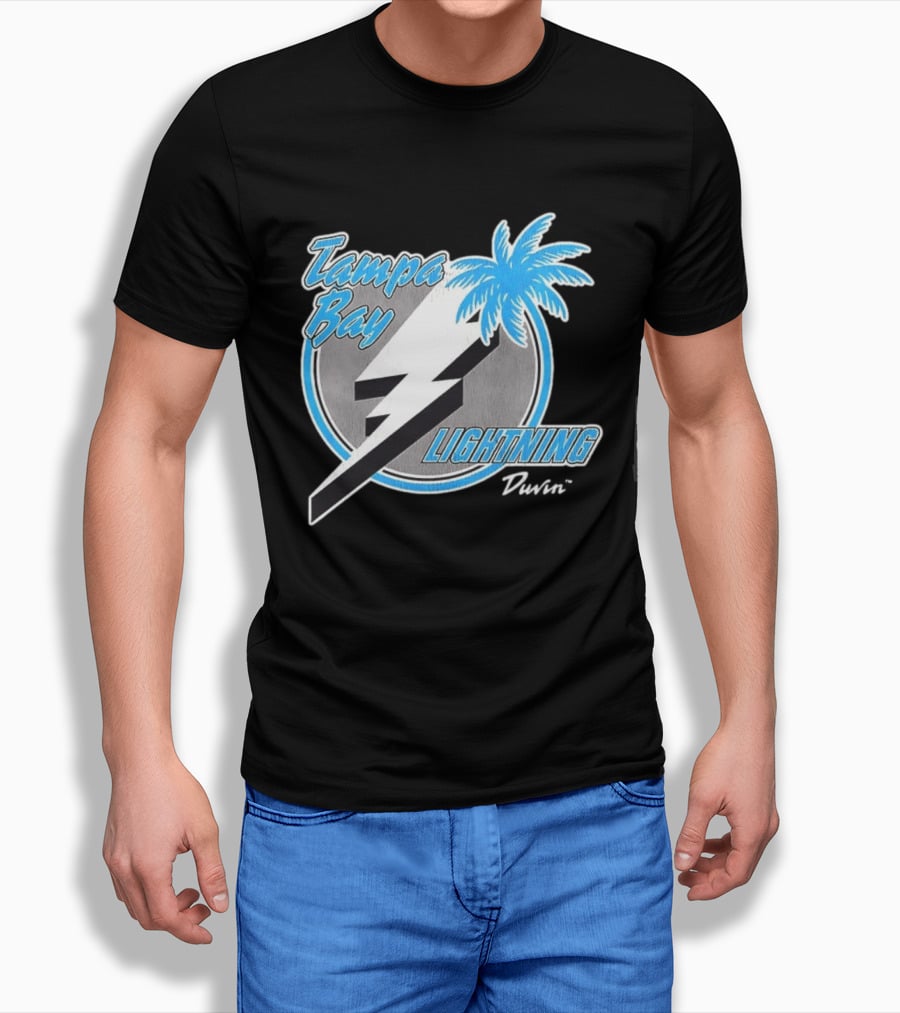 Tampa Bay Lightning NHL Tropics Palm Tree And Bolt T-Shirt