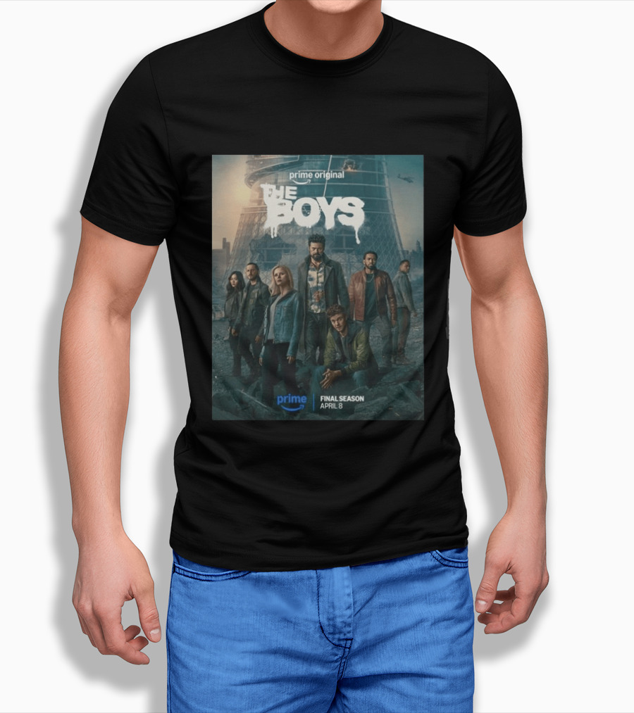 Prime Original The Boys Final Season April 8 Billy Butcher Team T-Shirt