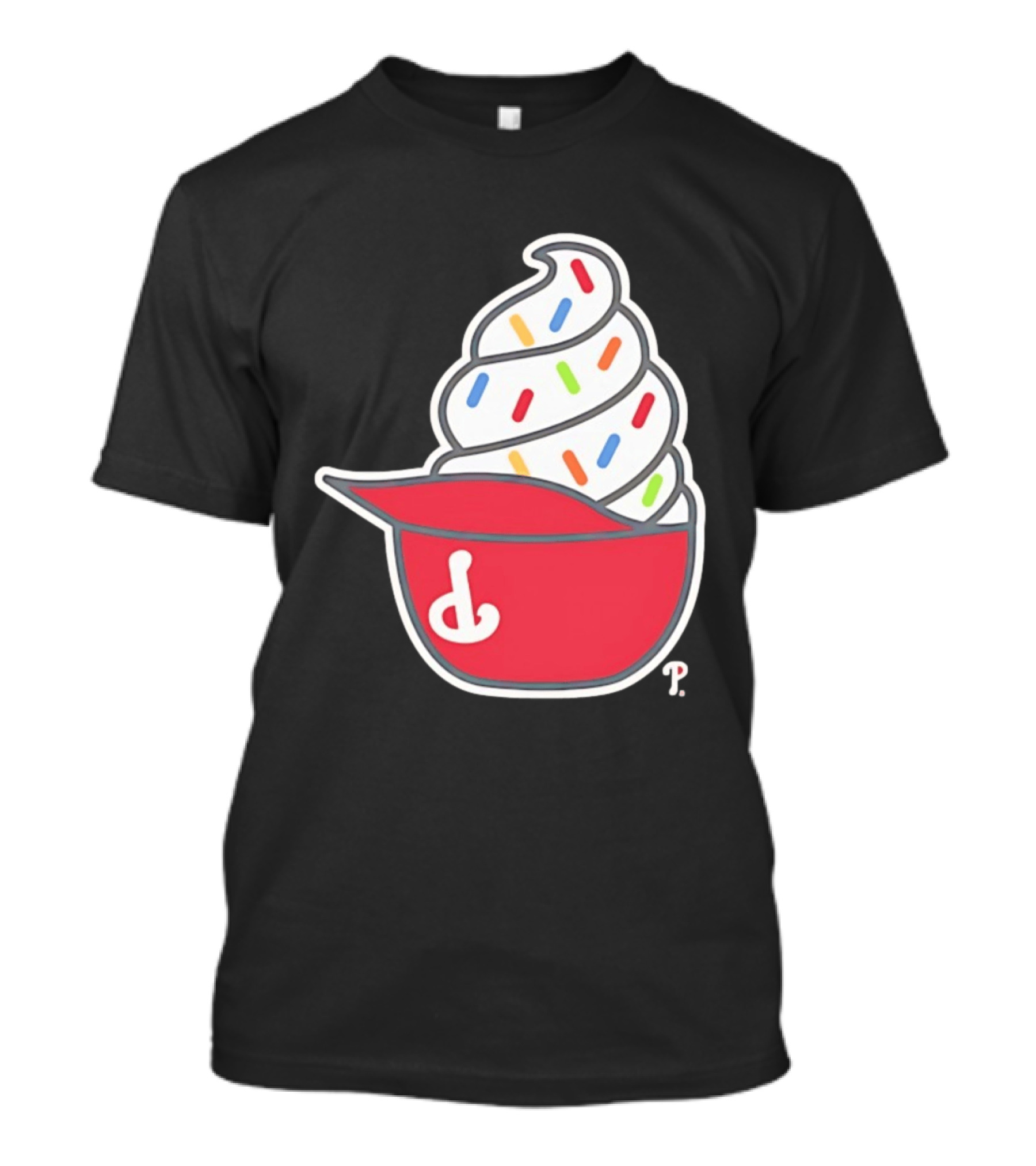 Philadelphia Phillies Ice Cream Hat With Sprinkles T-Shirt