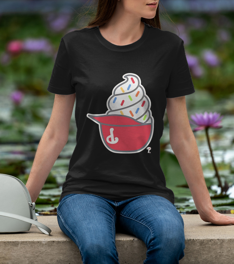 Philadelphia Phillies Ice Cream Hat With Sprinkles T-Shirt
