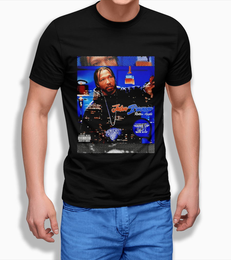 Jalen Brunson Rotten Apple Knicks Hand Up NYYK Empire T-Shirt