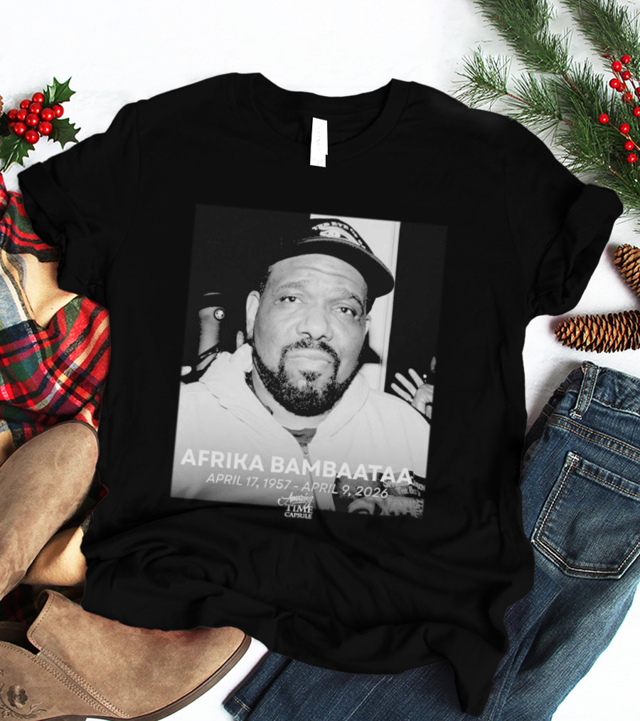 Afrika Bambaataa April 17 1957 April 9 2026 Time Capsule T-Shirt