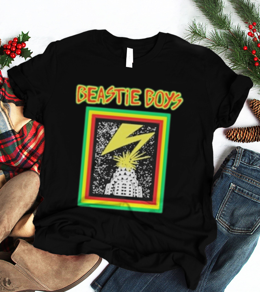 Beastie Boys Lightning Bolt Burst Skyline T-Shirt