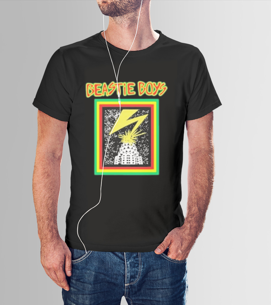 Beastie Boys Lightning Bolt Burst Skyline T-Shirt