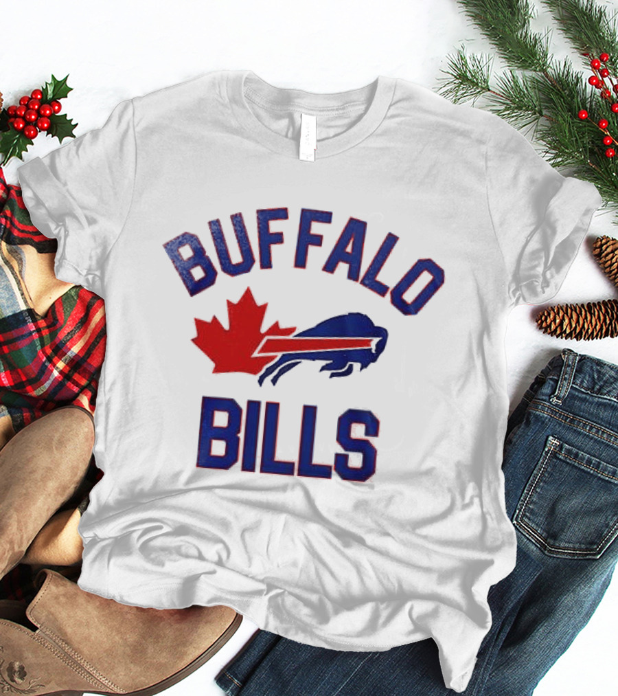 Buffalo Bills Maple Leafs Mafia Canada Collaboration T-Shirt