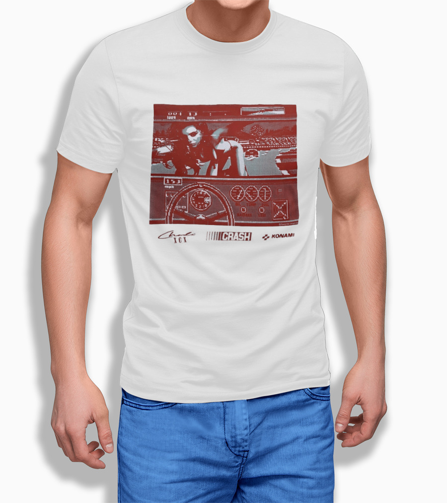 Charli XCX Konami Retro Video Game Racer Speed Aesthetic T-Shirt