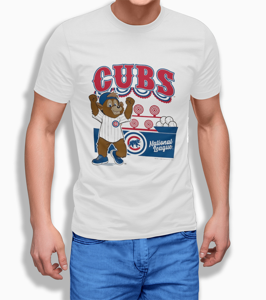 Chicago Cubs 2026 National League Mascot Step Back Up T-Shirt