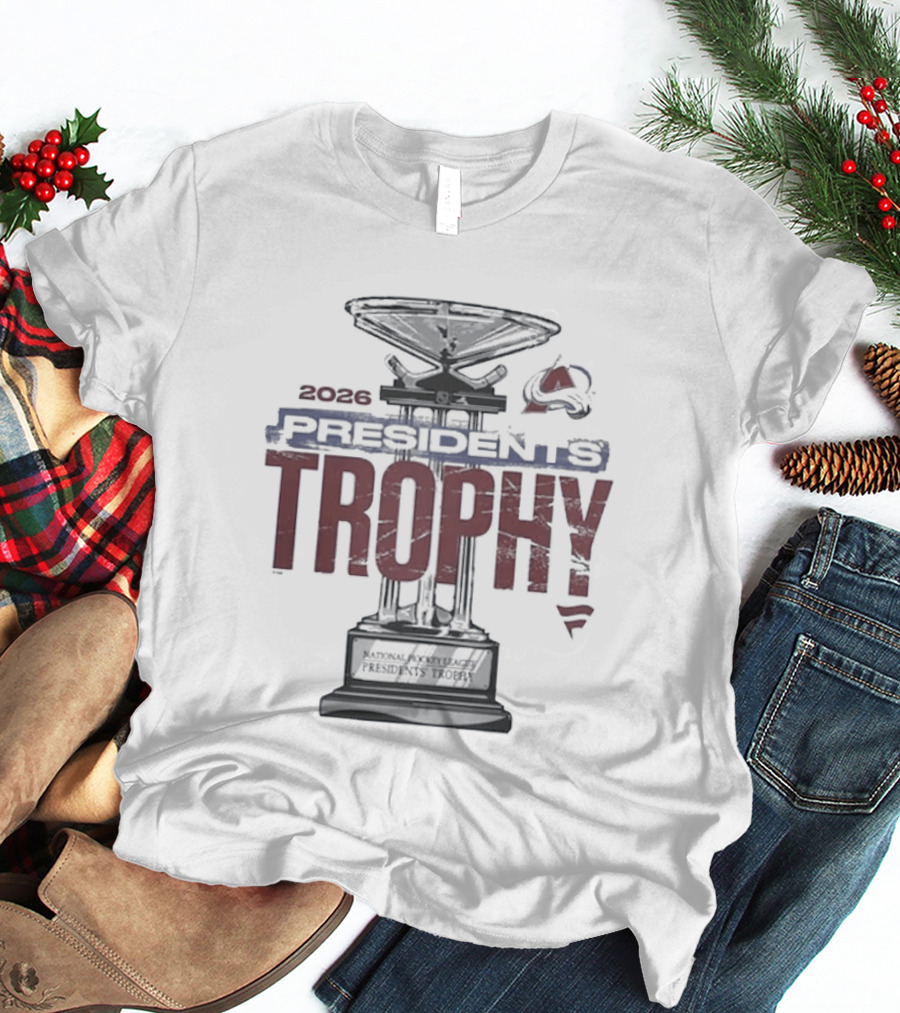 Colorado Avalanche 2026 NHL Presidents' Trophy Winner T-Shirt