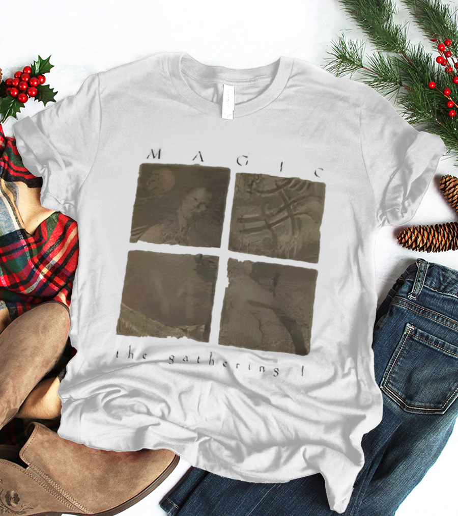 Magic The Gathering I Brown Four Panels Abstract T-Shirt