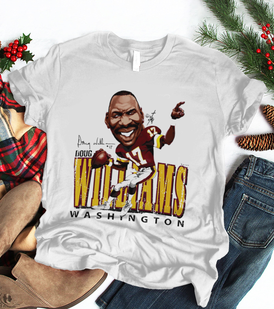 Doug Williams Washington Redskins Bruce Stark Collection Caricature Series 17 Football T-Shirt