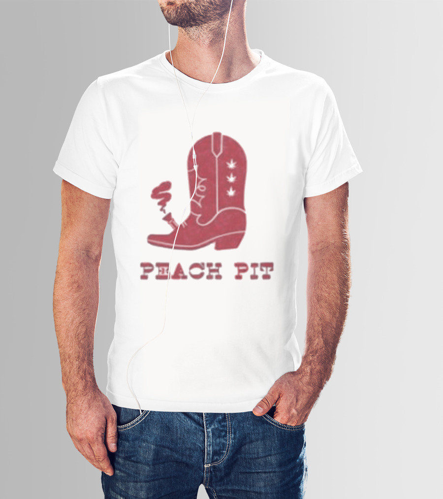 Peach Pit Boot Bong Iconic Music T-Shirt