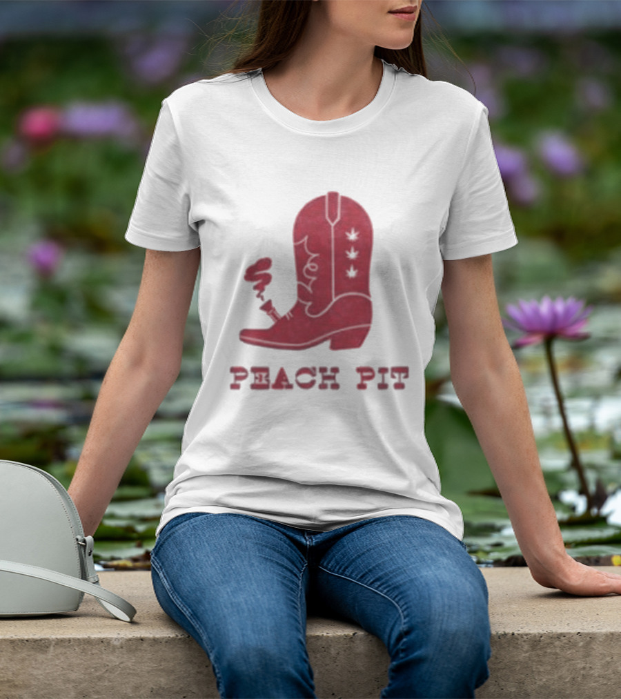 Peach Pit Boot Bong Iconic Music T-Shirt