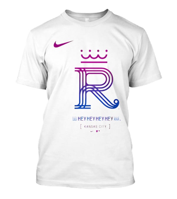 Kansas City Royals 2026 City Connect Hey Hey Hey Nike Royals Large T-Shirt