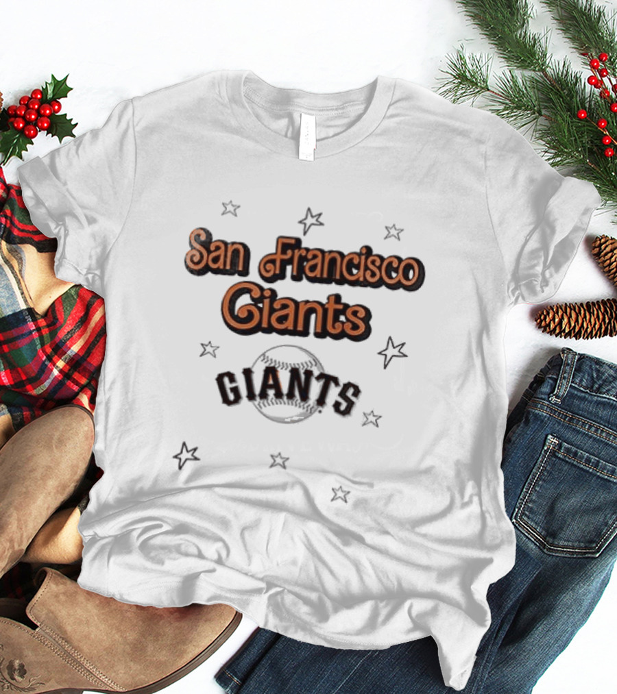 San Francisco Giants X Barbie 3D Hit The Dang Ball Stars T-Shirt