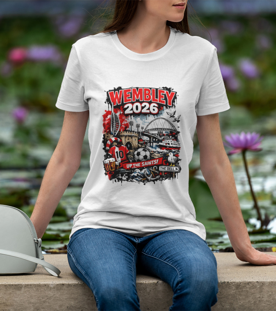 Southampton Football Wembley 2026 Up The Saints Fan Celebration T-Shirt