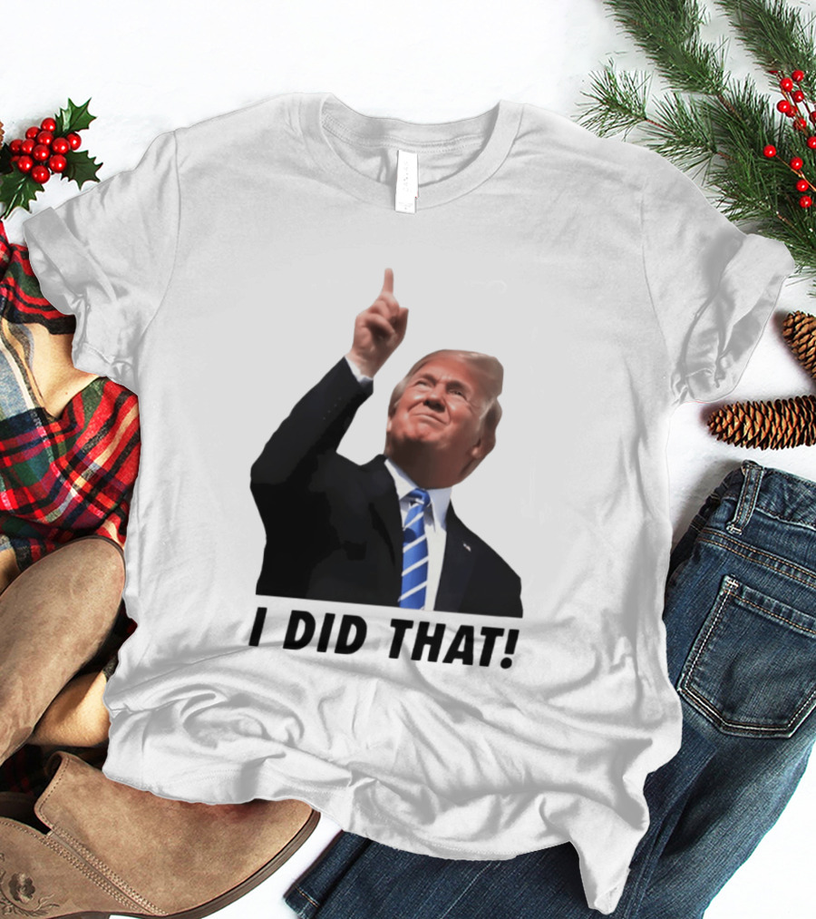 Trump I Did That Pointing Gesture Price Commentary T-Shirt